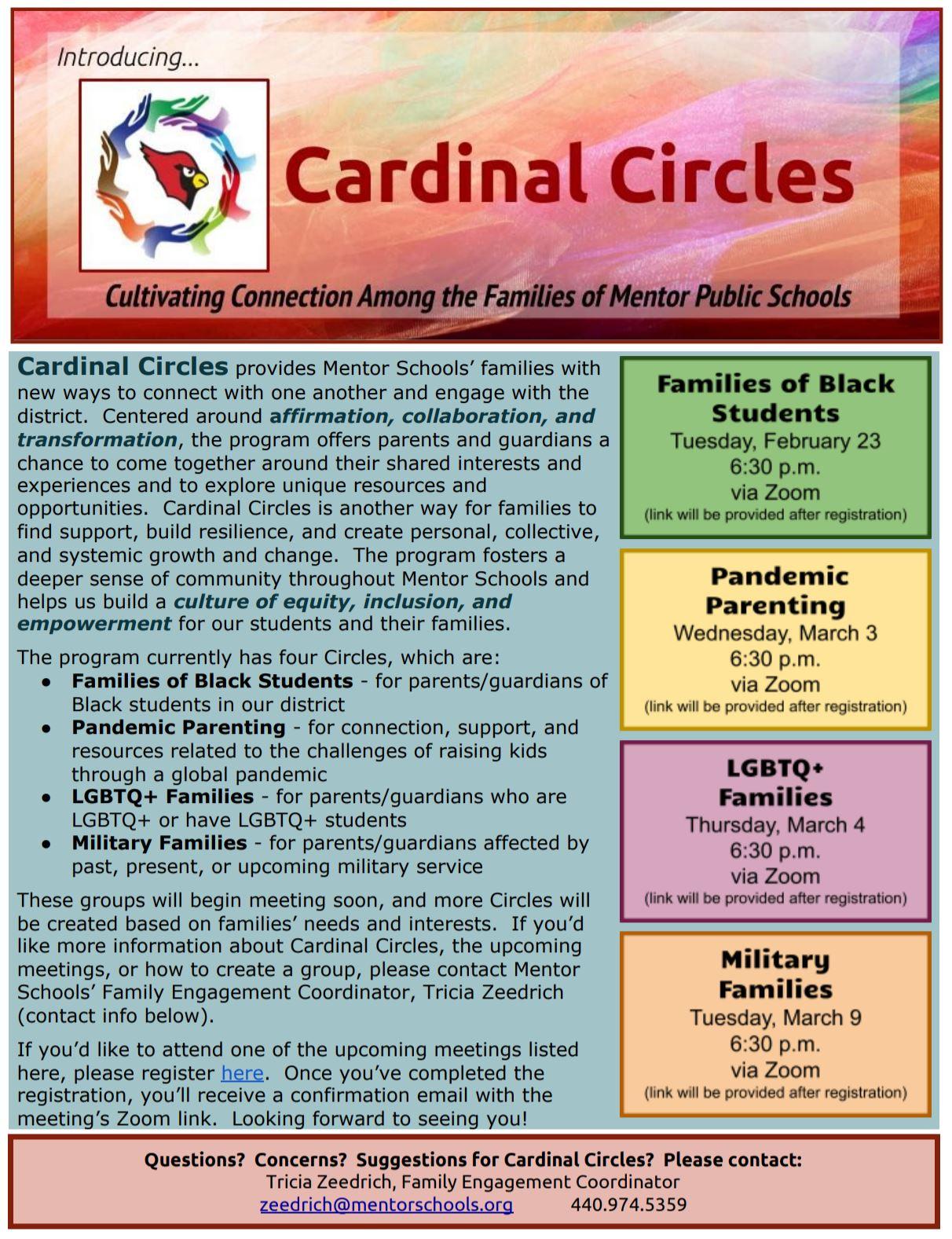 Cardinals Circles meetings